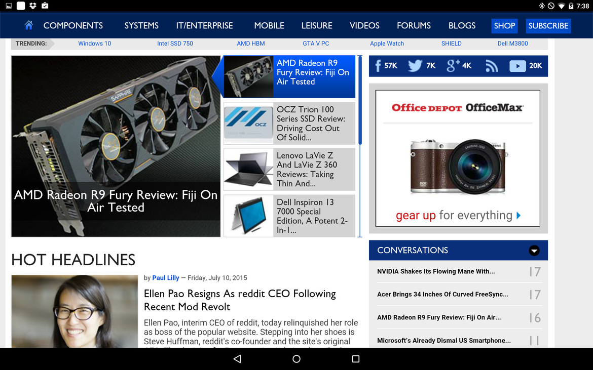 Dell Venue 10 7000 2-in-1 Review: Brains And Beauty