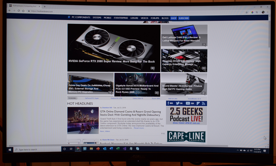 Gigabyte Aorus CV27F Monitor Review: 27" Of 165Hz Curved Gaming Bliss