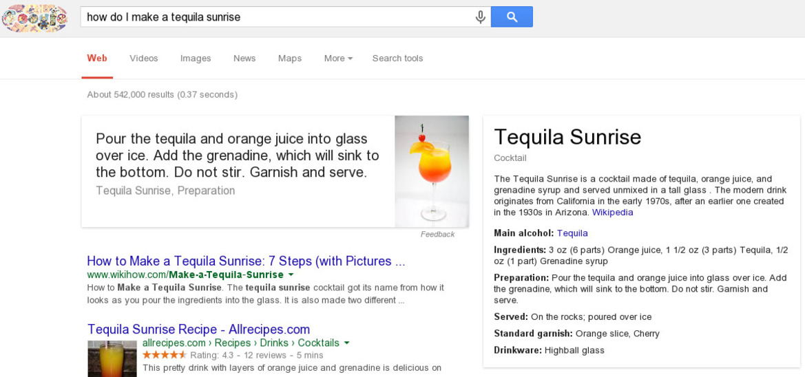 Google Search Adds 'Bartender' To Its Esteemed Resume, Shows How To Make Cocktails