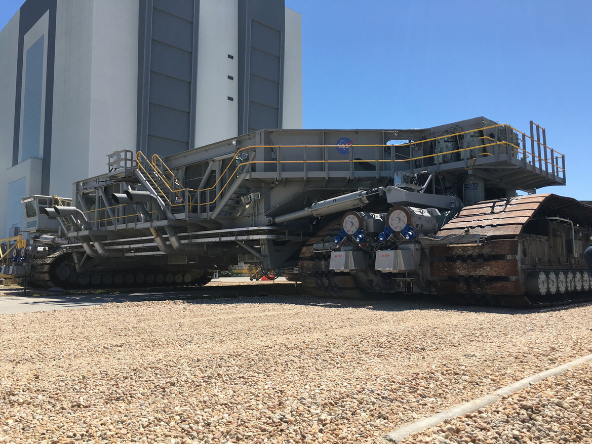 NASA ISS Resupply Mission Tour Shows Swamp Works Tech, A Roaring Crawler Demo And Nighttime Fireworks Launch