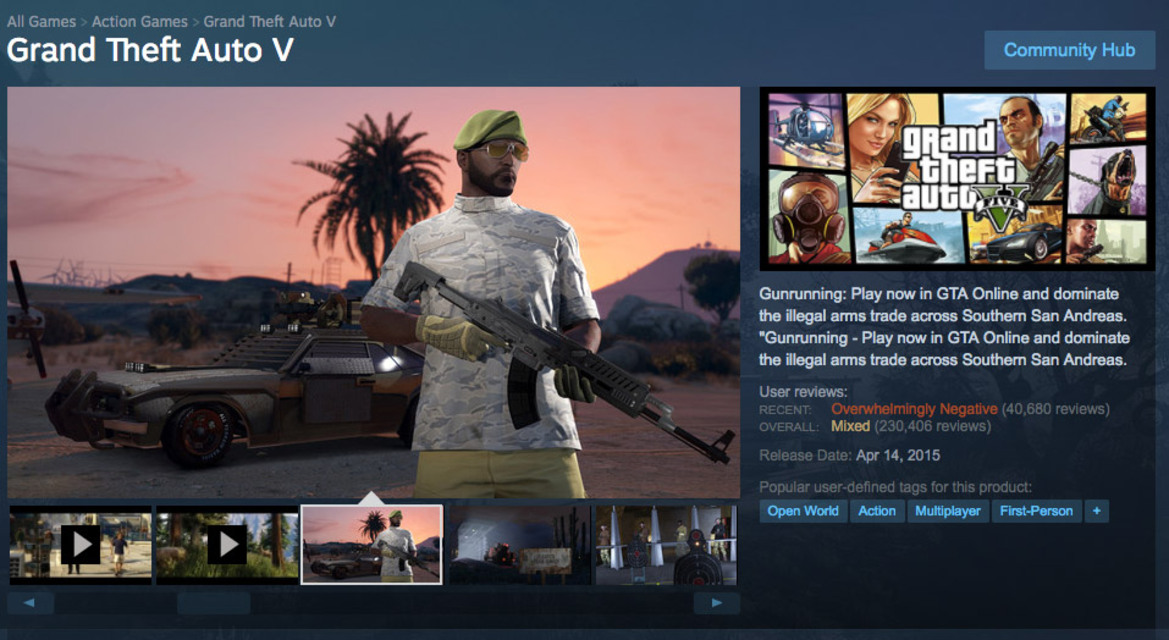 GTA V Is Pummeled With Negative Reviews On Steam In Protest To OpenIV Shutdown Decision