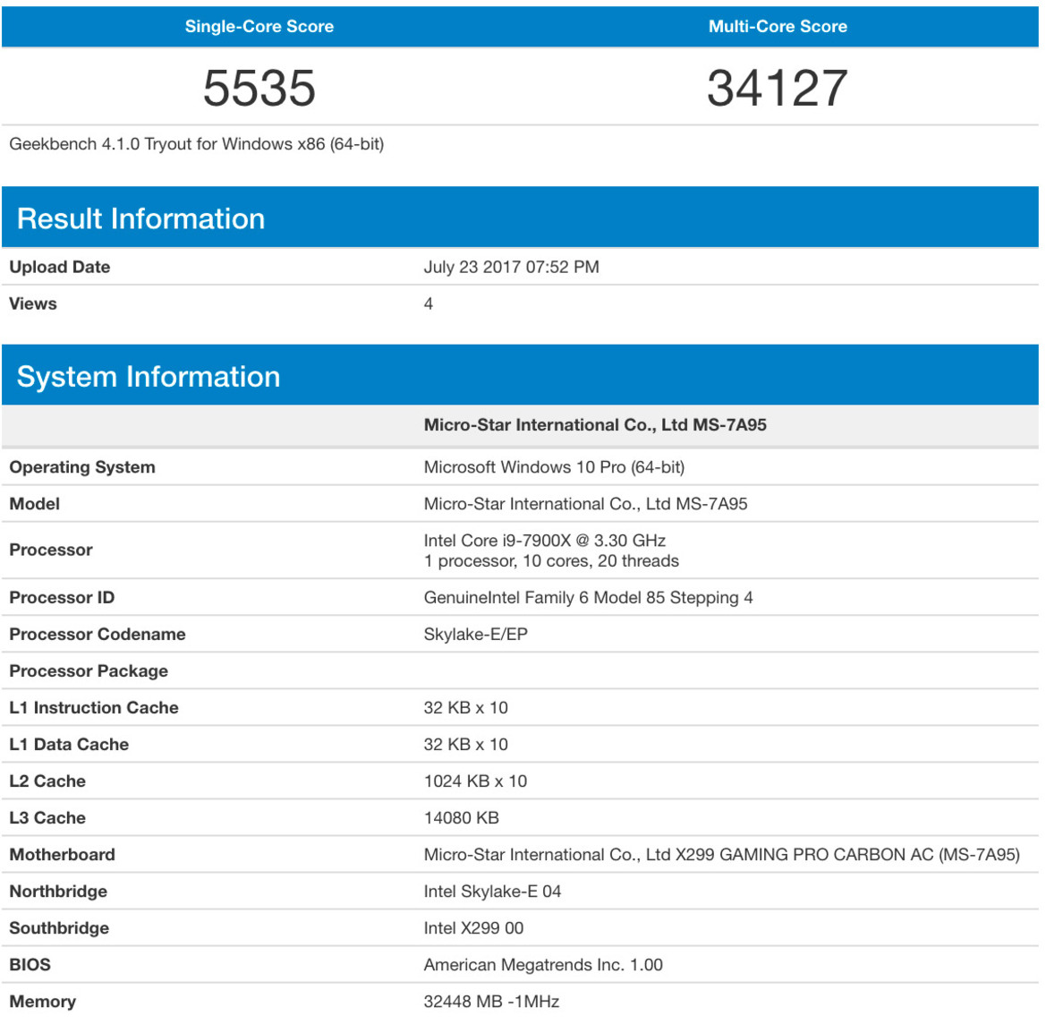 Intel’s 2.5GHz Core i9-7960X 16-Core, 32-Thread HEDT Processor Makes Geekbench Debut