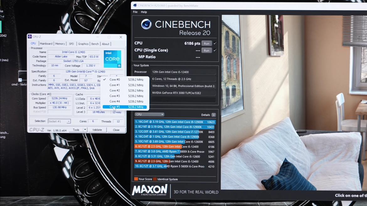 Locked Intel Core i5-12400 Gets Overclocked To 5.2GHz For A Huge Gain In Performance