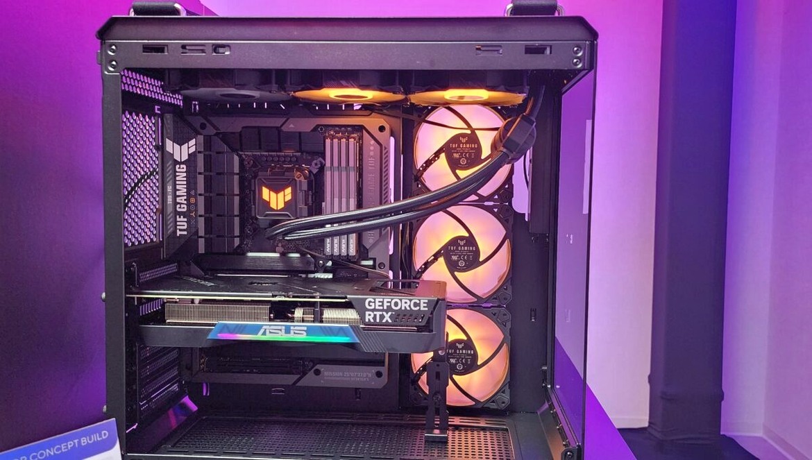ASUS Built A GeForce RTX 4070 Concept Card That Doesn't Use Any Power Cables