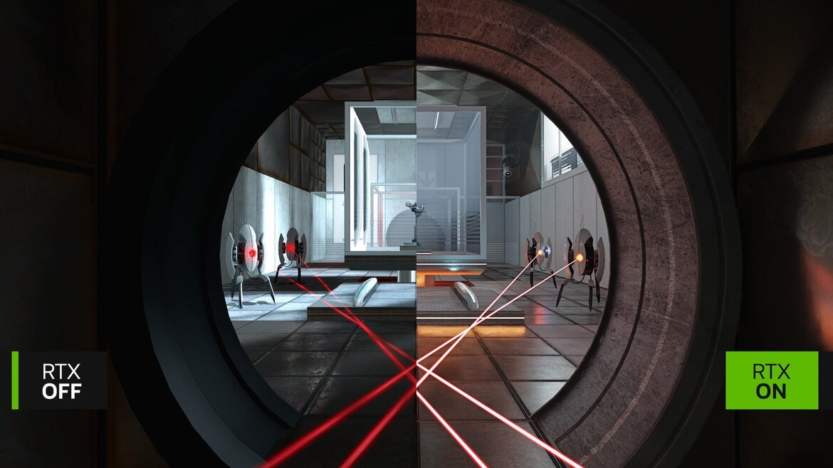 NVIDIA's Load-Time Busting RTX IO Tested In Portal: Prelude RTX With DLSS 3